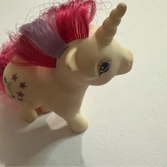 My Little Pony Moondancer Figure G1 Unicorn Glitter Moon Stars 1983 Vtg Hasbro - Picture 5 of 10